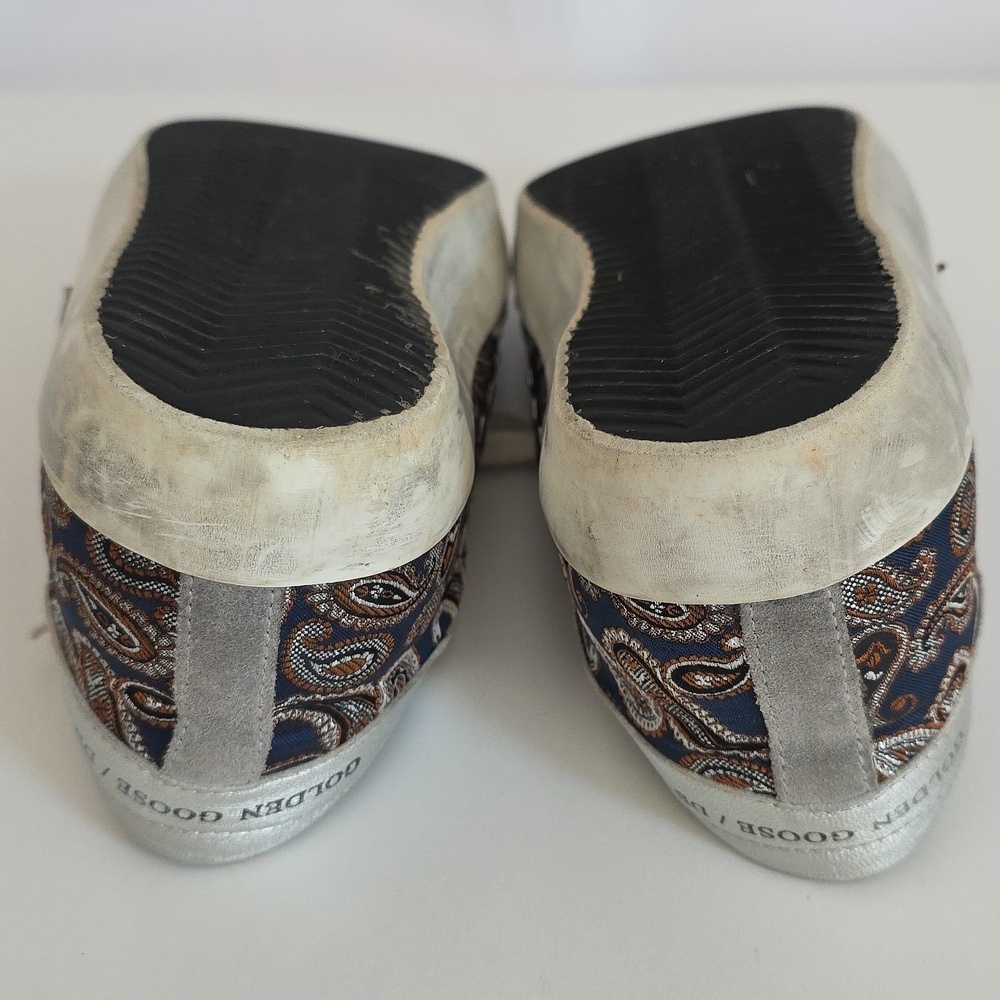 Golden Goose Superstar Gray,Silver,Blue,Brown Skateboard Sneakers Size 37 - Picture 14 of 14